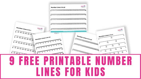 printable number lines   number lines    number lines