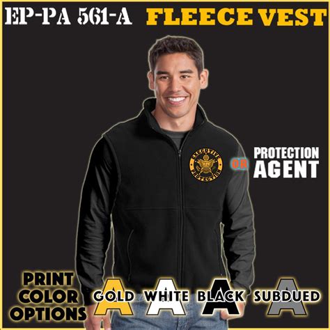 ep pa   black fleece vest gun gear apparel