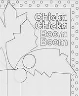 Coloring Boom Chicka sketch template