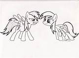 Derpy Pages Coloring Pony Little Rainbow Getcolorings Getdrawings sketch template