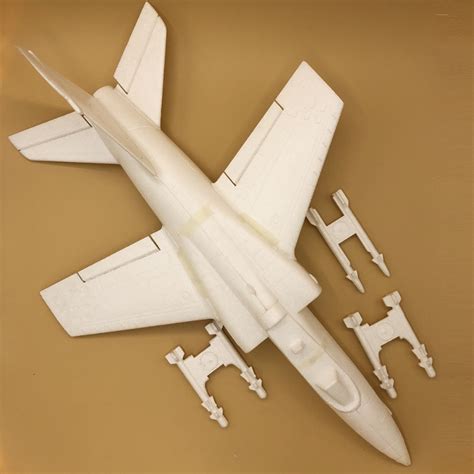 mm ducted fan jet amx white kit  rc airplanes  toys hobbies