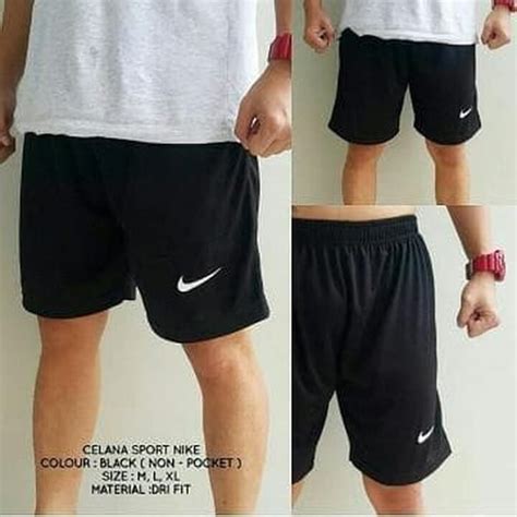 Celana Nk Bola Futsal Celana Pendek Hitam Polos Shopee Indonesia