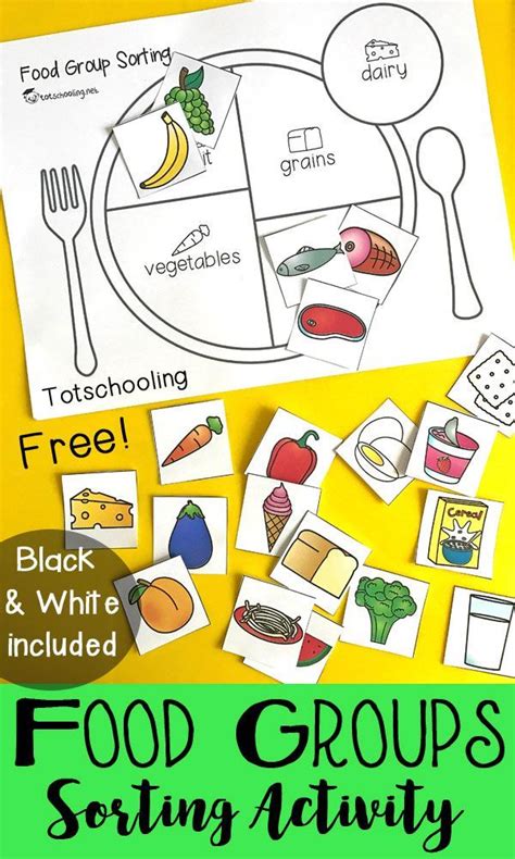 food groups printables