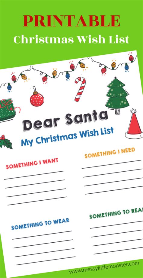 printable santa lists  letters glitter   dime