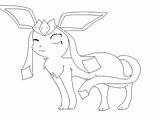 Coloring Glaceon Pages Popular Coloringhome sketch template