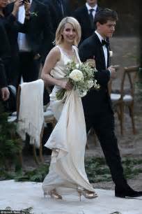 emma roberts wears glamorous gown for kara smith s wedding daily mail online