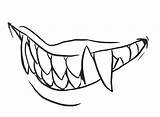 Teeth Fangs sketch template