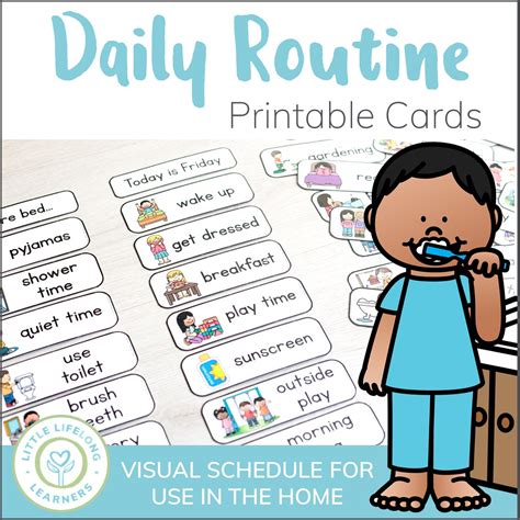 daily routine cards  lifelong learners