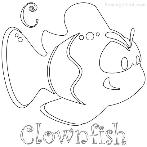 clownfish coloring pages  printable coloringfoldercom