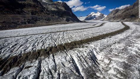unprecedented melting sees swiss glaciers shrink  percent