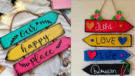 easy diy  plate  cardboard    nameplate  home