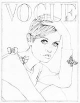 Vogue Couvertures Ragazze Colouring Libro Wonder Ragazza Coloriages Adolescenti Clarke sketch template