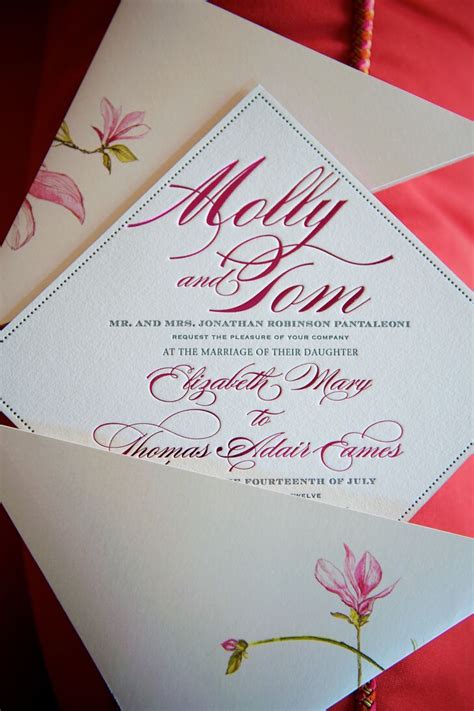 diamond shaped wedding invitation