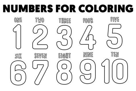 numbers  coloring worksheets  kids