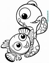 Squirt Coloring Pages Nemo Finding Crush Printable Color Cartoon Kids Disneyclips sketch template