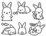 Kawaii Konijnen Conejos Kolorowanki Colorir Colorare Lapins Coloriages Rabbits Dibujar Disegni Druku Coelhos Króliczki Morningkids Kroliczki sketch template