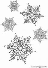 Coloring Printable Snowflake Christmas Pages Print שלג של Info sketch template