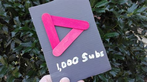Making My Own Youtube Play Button For 1000 Subscribers