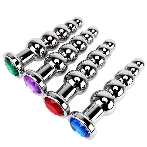noenname stainless steel butt plug heavy anus beads gay prostate