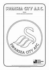 Coloring Swansea City Logo Pages Soccer Logos Wales Cool Clubs South Colouring Club 1654 97kb Afc sketch template