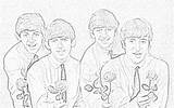 Beatles Mccartney sketch template