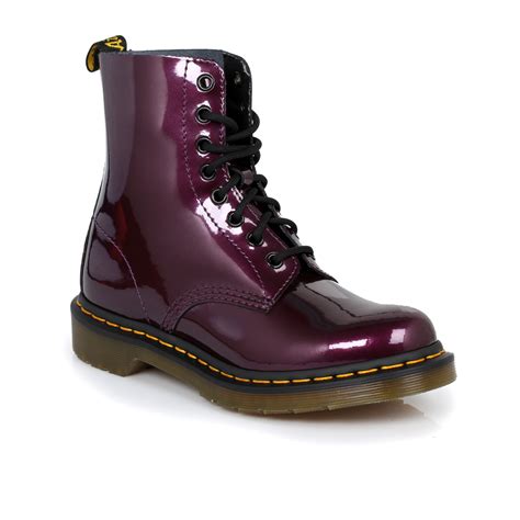 dr martens purple pascal leather womens boots sizes   ebay