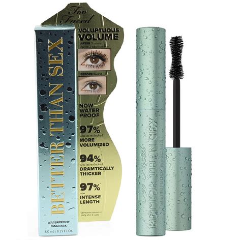 Too Faced 8ml Better Than Sex Waterproof Mascara Full Size – Skincare