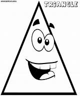 Triangle Coloring Pages Triangle1 sketch template