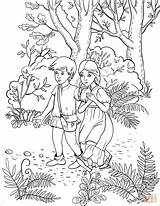 Hansel Coloring Gretel Hänsel Und Pages Forest Pebbles Sister Follow His Ausmalbilder Ausmalbild Printable Zum Schwester Den Folgt Seiner Mit sketch template