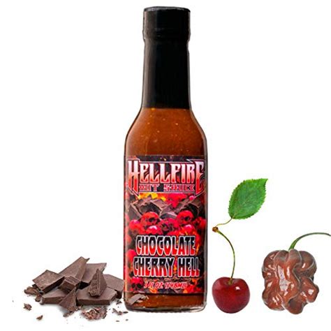 Hellfire Chocolate Cherry Hell Hot Sauce Sweet Spicy Decadent And