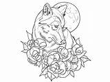 Tattoo Wolf School Lineart Tattoos Dribbble Flash Designs Flower Animal Flowers Artists Ferrari Lucrezia sketch template