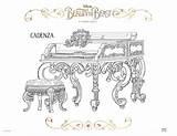 Beast Beauty Coloring Pages Cadenza Sheets Belle Printables Sheet Activity Lumiere Cogsworth Printable Print sketch template