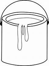 Paint Bucket Clip Template Clipart Tin Coloring Pages Cans Cliparts Sketch Drawing Cartoon Kids Library Buckets Templates Collection Simple Drawn sketch template