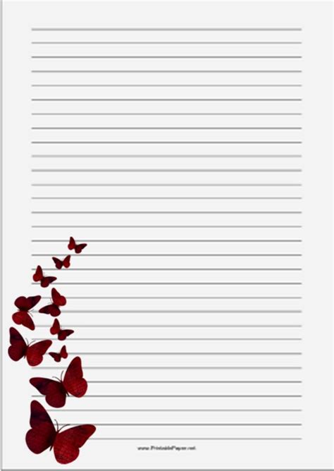 printable stationery writing paper printable writing paper