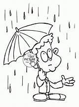 Coloring Rain Pages Printable Kids Spring Choose Board Seasons Heavy Popular sketch template