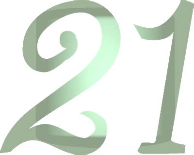 number twenty   shown  green