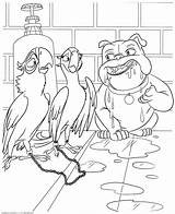 Rio Coloring Pages Color Print Kids Cartoon Printable sketch template