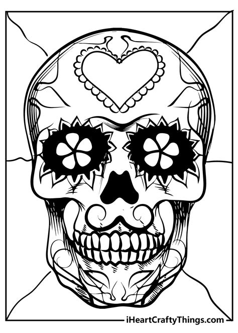 coloring pages skulls