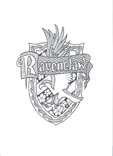 harry potter ravenclaw  coloring page