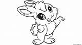 Bunny Coloring Easter Cute Pages Printable Color Print Online sketch template