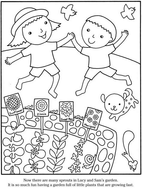 gardening coloring pages  coloring pages  kids garden