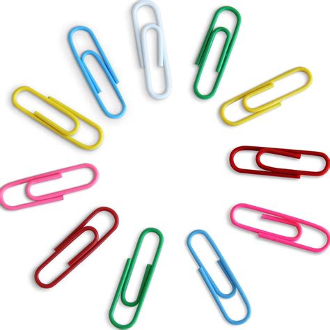 pcsset rainbow colored paper clip silver metal clips memo clip