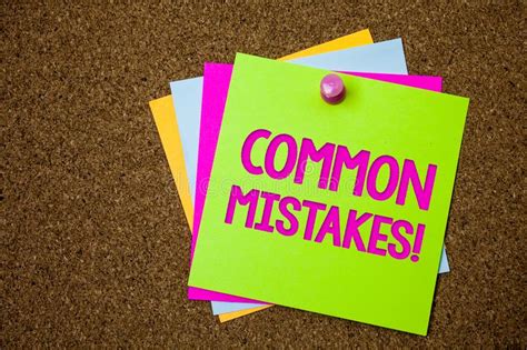 text sign showing common mistakes motivational call conceptual photo lot  people