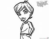 Bratz Coloring Pages Doll Boyz Lineart Printable Kids Adults sketch template
