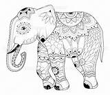 Hindu Elefante Elefant sketch template