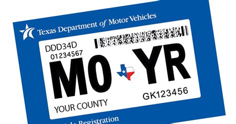 vehicle registration  changed  texas riset