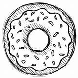 Krapfen Rosquinha Desenho Donut Donuts Ultracoloringpages sketch template