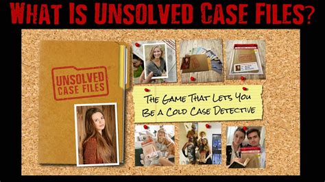 unsolved case files   cold case murder mystery game