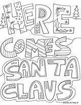 Christmas Coloring Pages Doodle Colouring Sheets Print Printable Celebration Drawing Kids Adult Santa Katrinaleechambers Navidad Feliz Alley Doodles Printables Visit sketch template