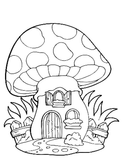 coloring pages  mushrooms
